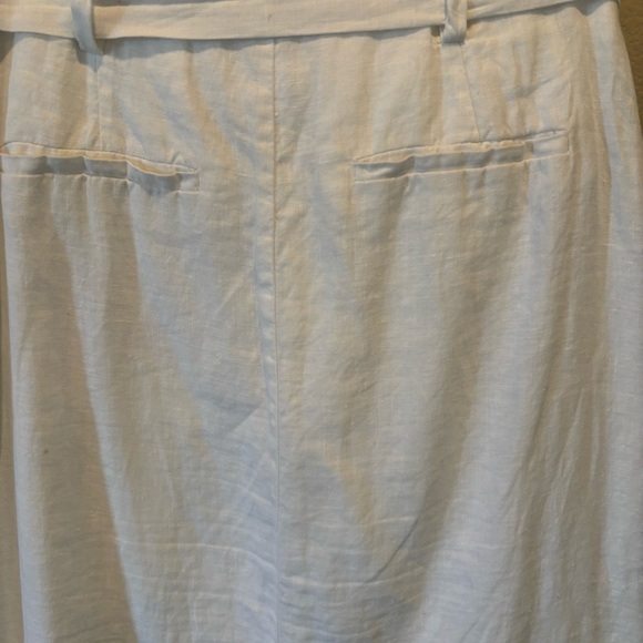 White 100% Linen Pocketed Skirt by MNG Mango, XS, Trending Summer Boho Airy - Picture 8 of 16